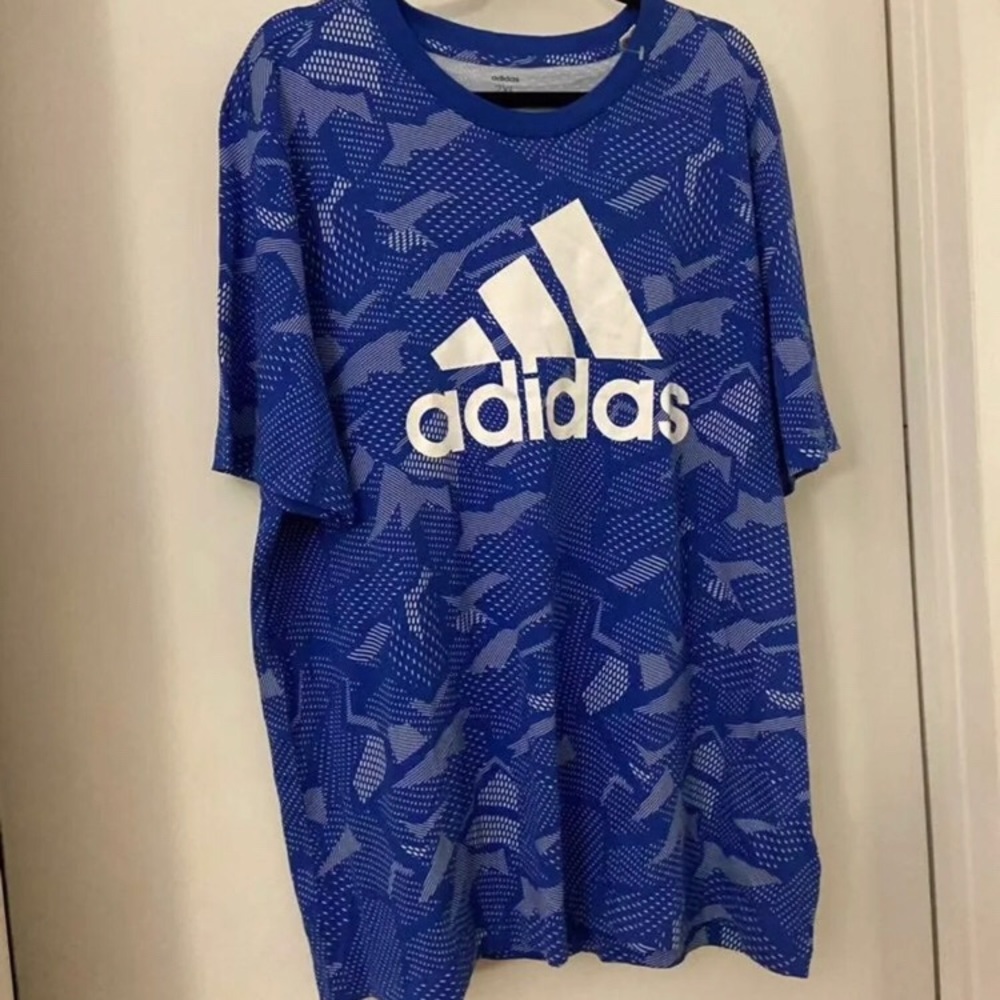 Men’s adidas Essentials Allover Print Tee Size 2XL